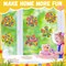 Flower Spring Suncatchers Crafts Kit DIY Floral Window Stained Glass Effect Paper Spring Home School Classroom Decoration Art Craft Creative Activity Project